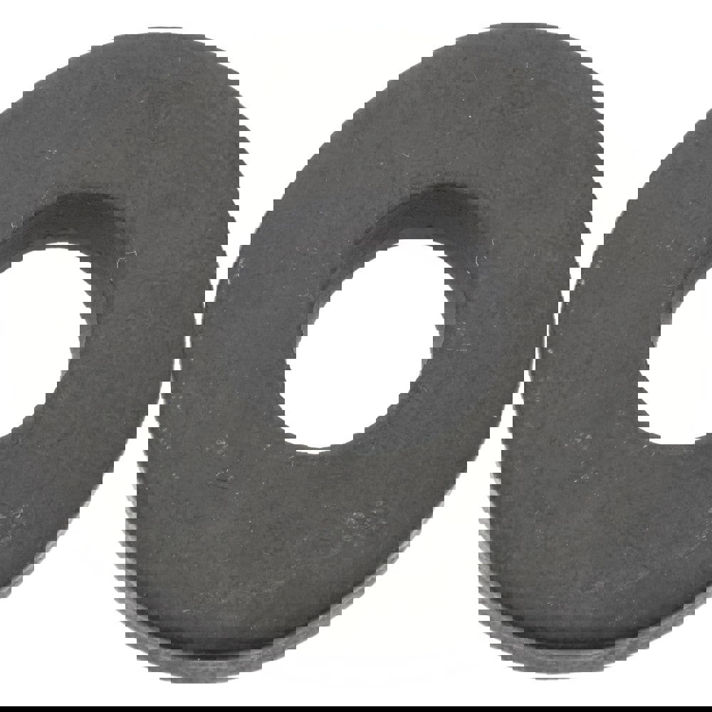 M10 Screw Standard Flat Washer: Steel, Black Phosphate Finish